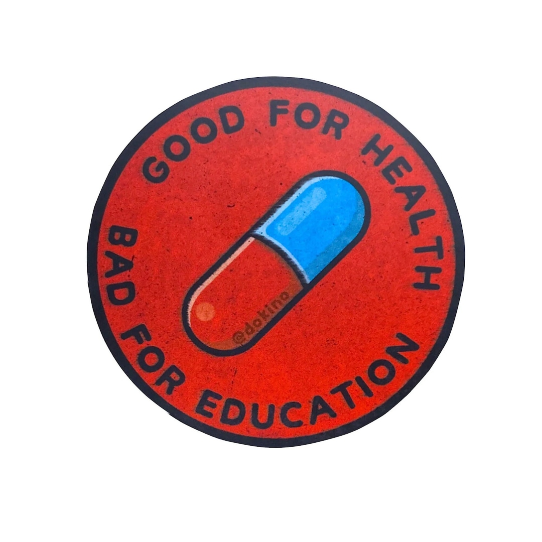 Online Exclusive Good For Health Bad For Education Manga Cosplay Anime Sticker Pack Of