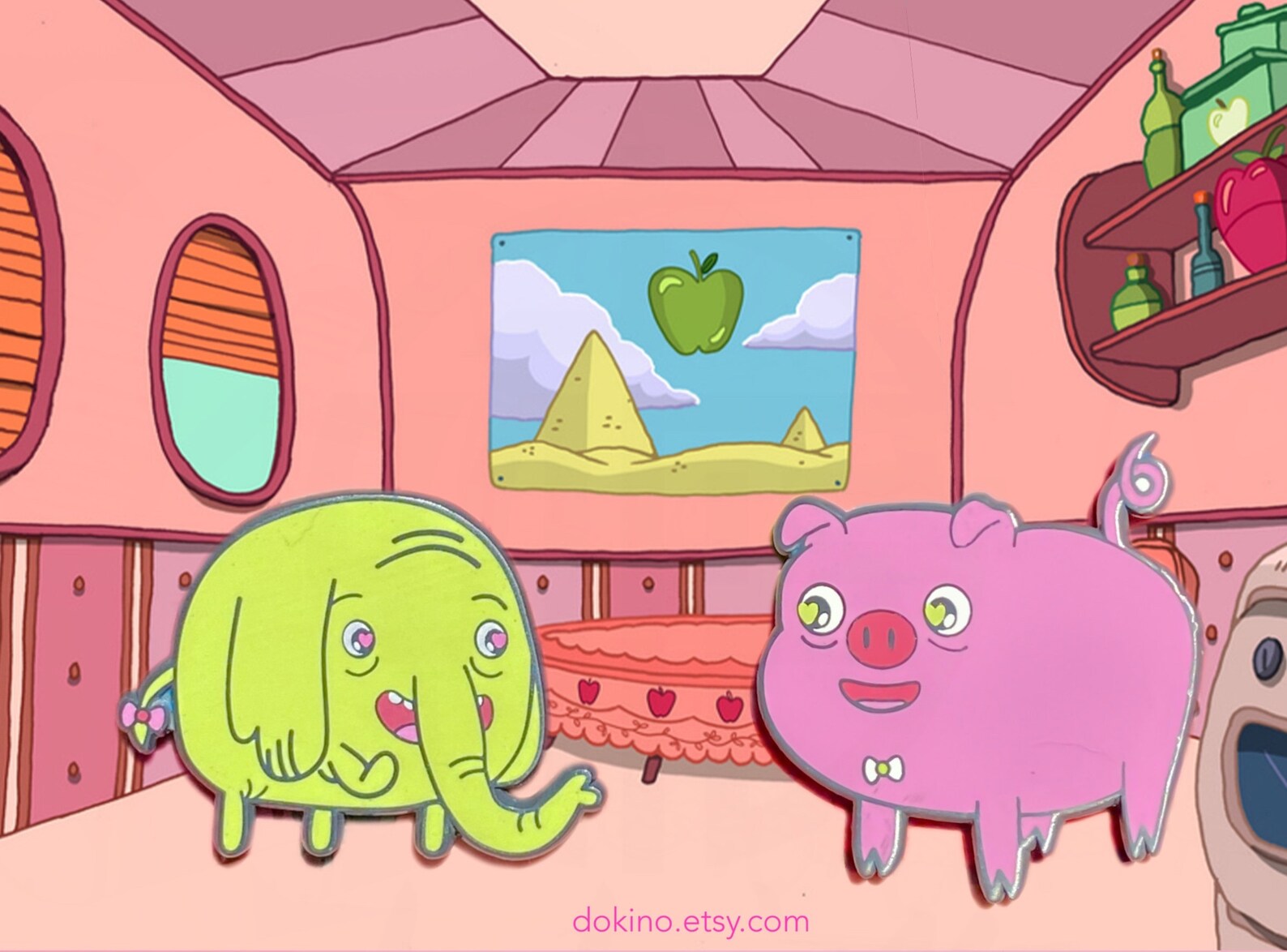 Adventure Time TREE TRUNKS and Mr.pig Enamel Couple Etsy