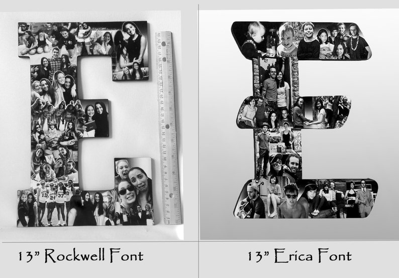Letter Collage Friend Collage Custom Photo Letter Collage College Graduation Gift Girlfriend Photo Gift High School Graduation Gift