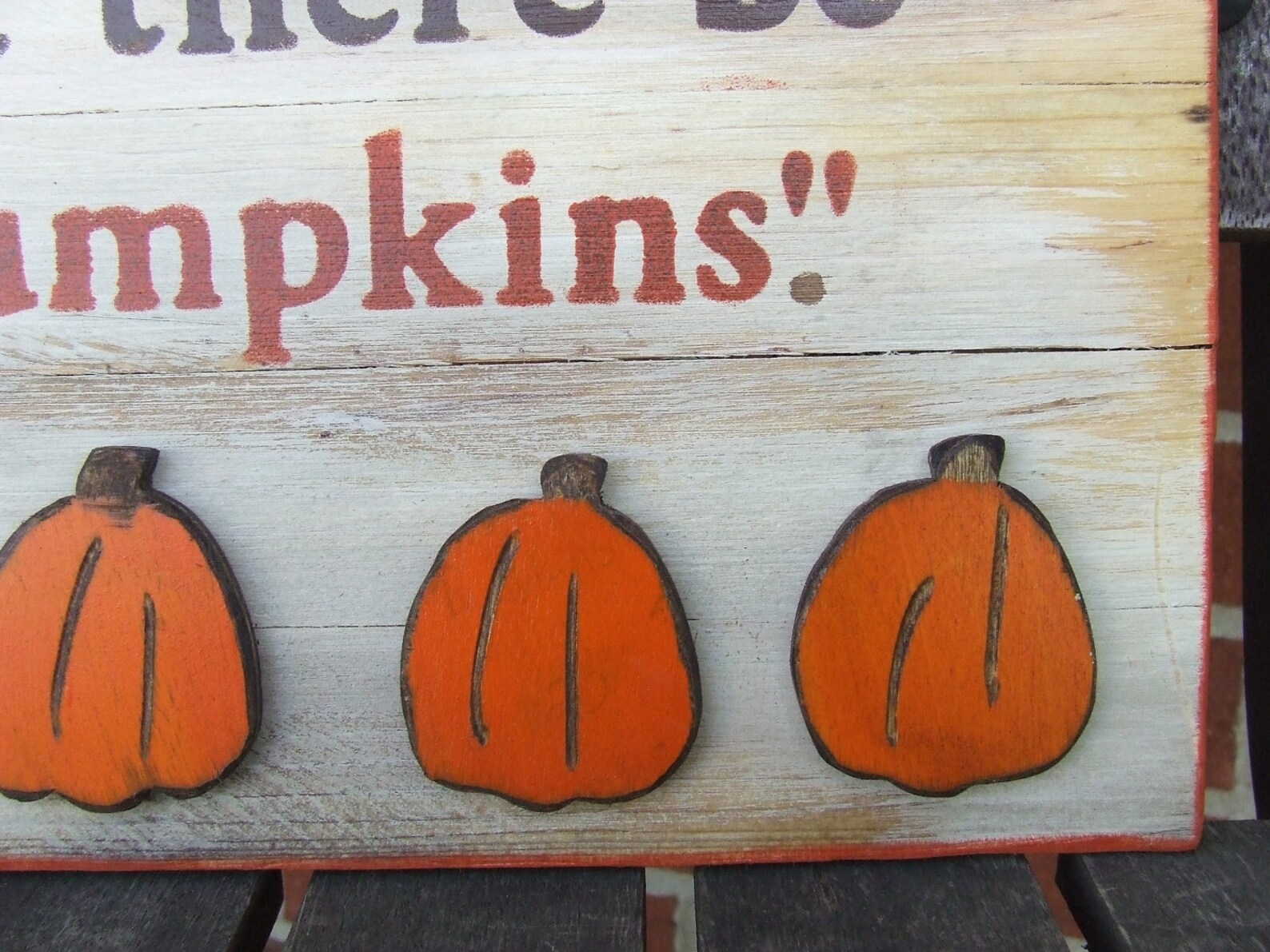Pumpkin Wood Sign Fall Decor Weathered Autumn Pumpkin Sign Etsy