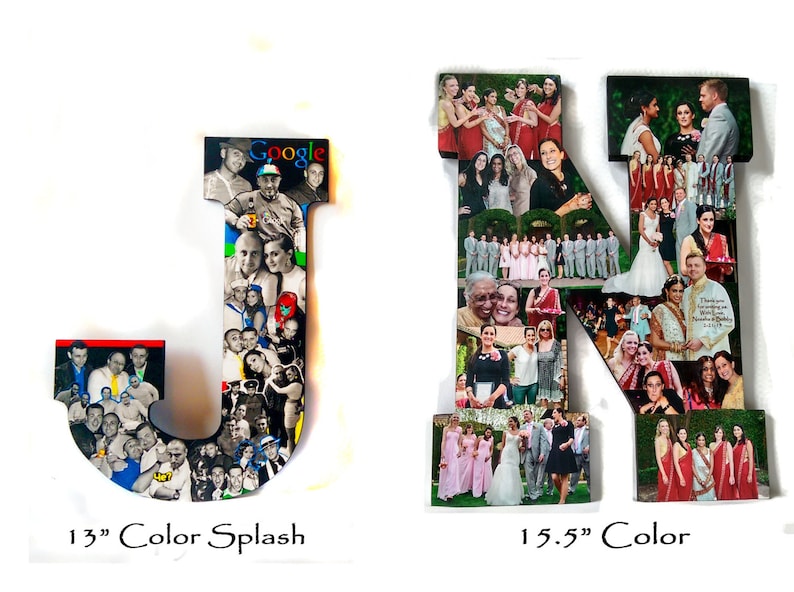 Letter Collage Friend Collage Custom Photo Letter Collage College Graduation Gift Girlfriend Photo Gift High School Graduation Gift