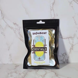 Dried Lime Slices, Premium Dehydrated Lime Slices Wheels, Cocktail Garnish Lime, Drink Decoration, Infused Water Lime for Tea