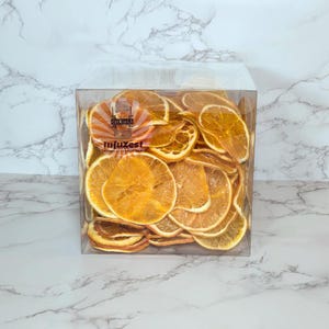 Dried Orange Slices Wheel Pack, Fruit Garnish for Cocktails, Infused Water Orange, Drink Garnish, Dehydrated Citrus Drink Decoration