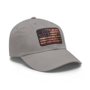 Rustic American Flag Dad Hat, Adjustable Cap, Gifts for Dads, Patriotic Accessories, Casual Everyday Wear, Independence Day