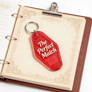 Custom Motel Hotel Keychains – Full-Color Print Vintage Key Tags, Personalized Fobs image 18