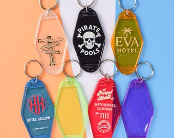 Custom Bulk Motel-Hotel Keychains , Customized Vintage Full-color Keyring Tags , Personalized Gifts Key Chains Logo-Text-Photo