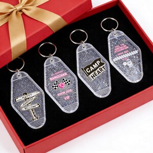 Custom Motel Hotel Keychains – Full-Color Print Vintage Key Tags, Personalized Fobs image 20