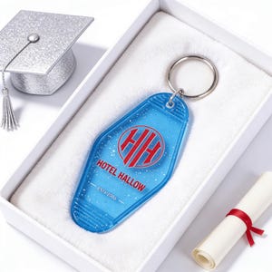 Custom Motel Hotel Keychains – Full-Color Print Vintage Key Tags, Personalized Fobs image 17