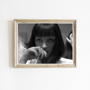 Pulp Fiction Filmposter, John Travolta Poster, Lustig Badezimmer, Lustige Badezimmer Wandkunst, Schwarz und Weiß, Restroom Dekor, Digital Download