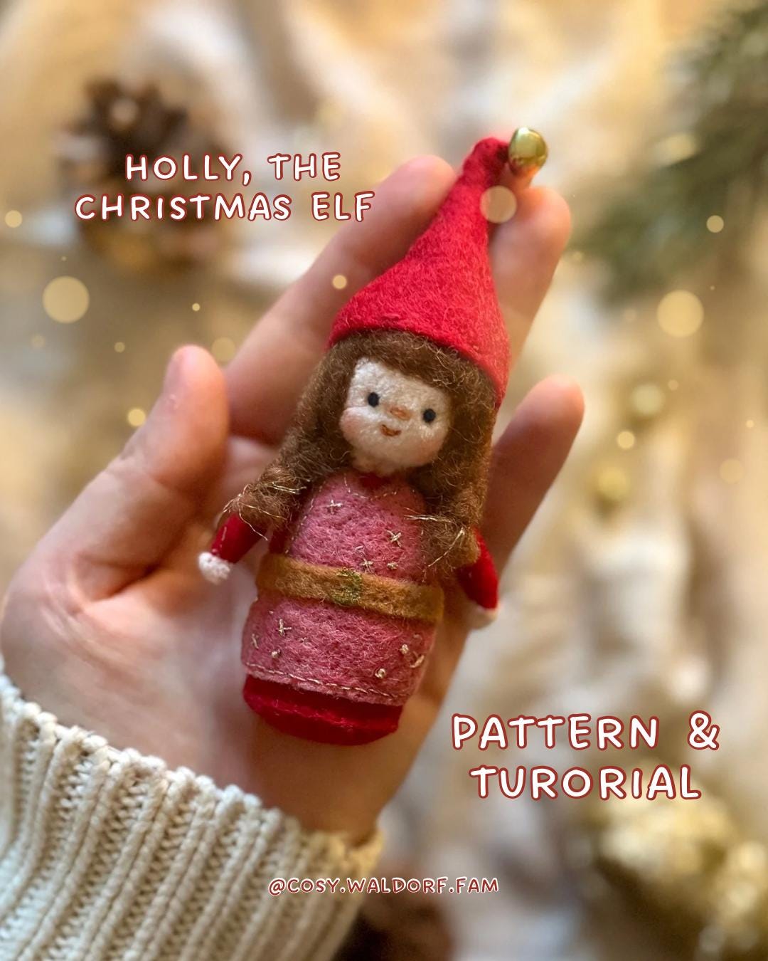 Holly Christmas Elf Sewing Pattern • Waldorf-inspired Doll Sewing ...