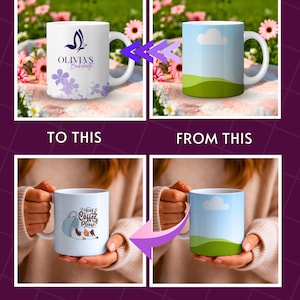 Professional mug and cup mockups for Etsy and online shops