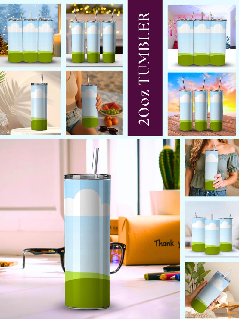 50x tumbler mockups Canva bundle designed for Etsy sellers and print on demand businesses