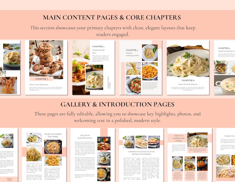 Editable Canva Cookbook Template, Family Recipe Book (digital Download ...