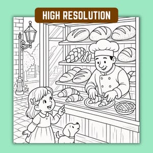 Relaxing coloring book for adults and kids – cozy corner line art