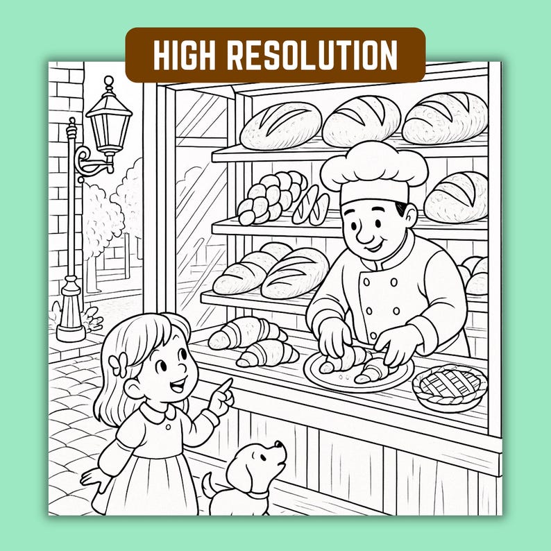 Relaxing coloring book for adults and kids – cozy corner line art