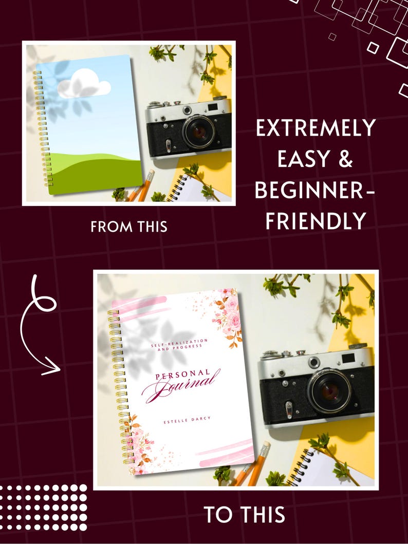 Notebook mockup bundle featuring spiral notebooks for digital download and branding