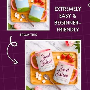 Cup mockup bundle showing multiple mug with styles