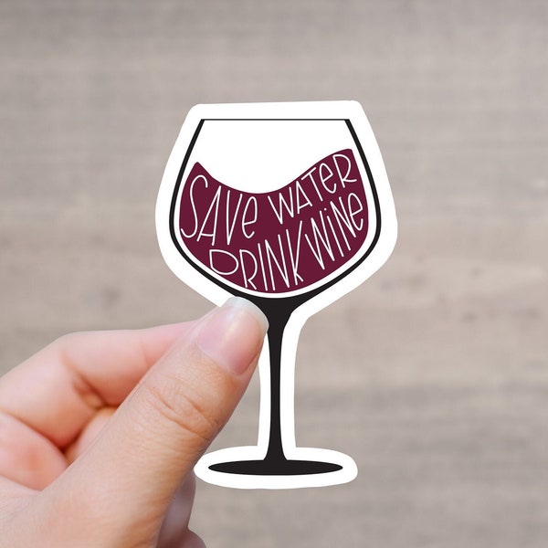 Wine Glass Stickers Etsy