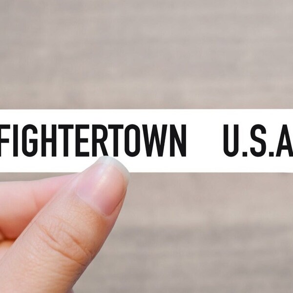 Fightertown USA Top Gun Vinyl Sticker - Decal Glossy Sticker for Laptop, Water Bottle, Phone Case, Notebooks and Scrapbooking