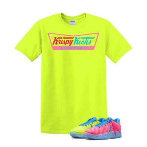 Krispy Kick Shirt to Match JA 3 Kool Aid, Ja 3 Lemon Venom Deep Royal Blue Light Green Spark Light Photo Blue Match Tee