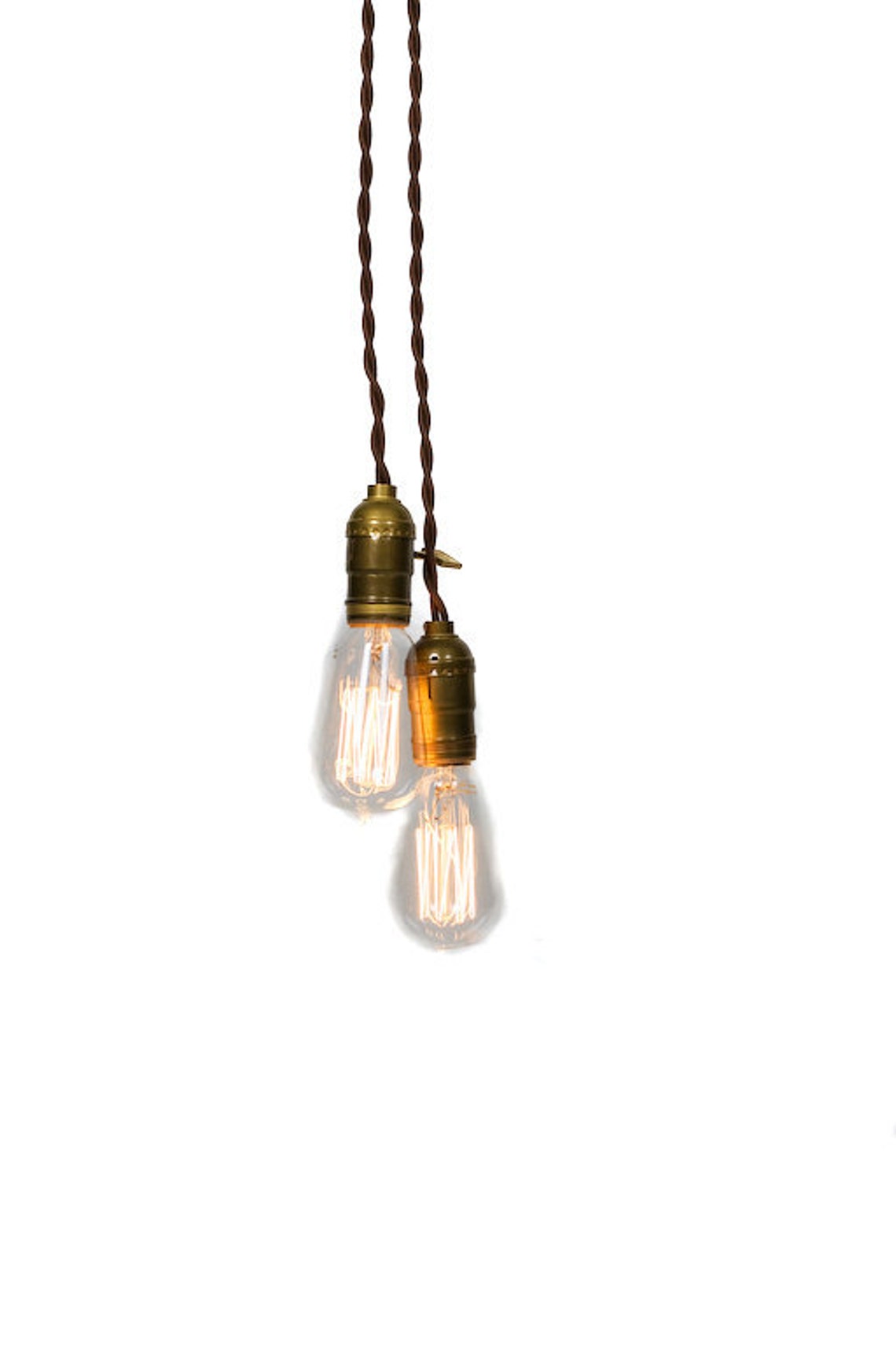 Simply Modern Vintage Double Pendant Light - Etsy