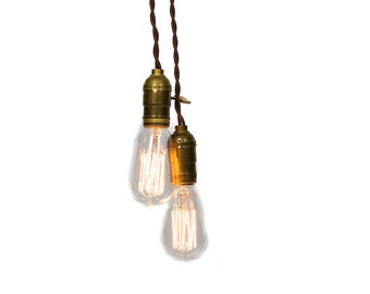 Simply Modern Vintage Double Pendant Light