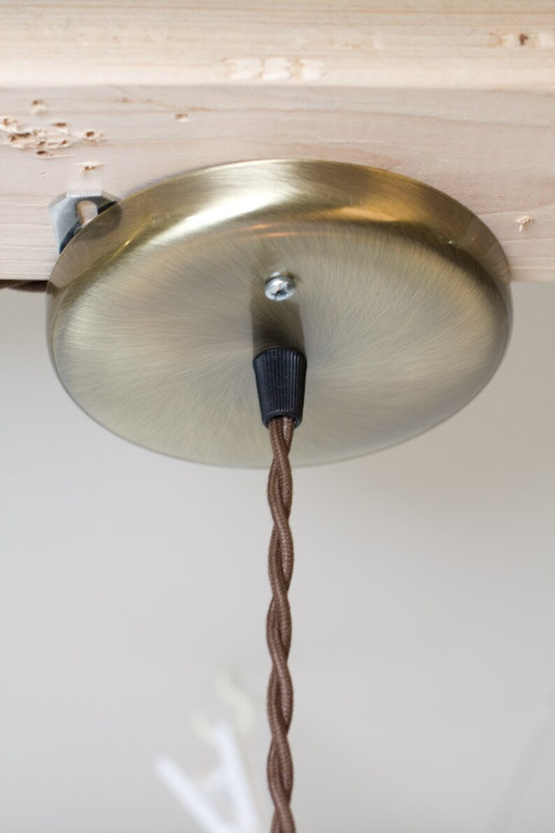 antique brass or chrome Industrial Gloss White 12 Porcelain Enamel Shade Edison Pendant Light
