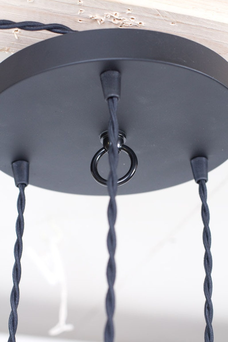 Modern Industrial Porcelain Socket Silver Caged 3 Light Chandelier