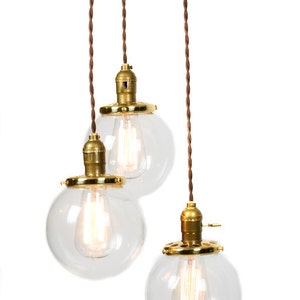 Simply Modern 3 Globe Vintage Light Chandelier