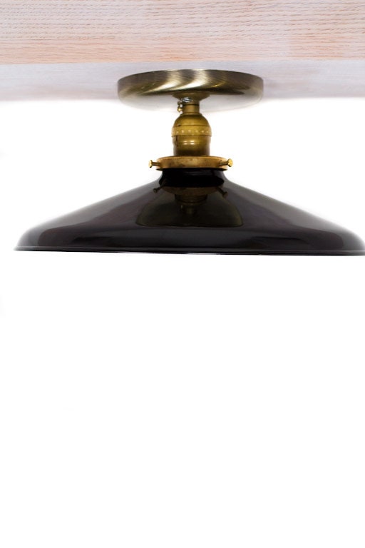 Black and brass flush 2024 mount ceiling light