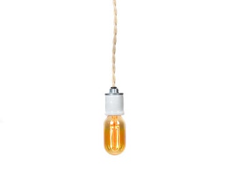 Modern Industrial Porcelain Socket Simple Pendant