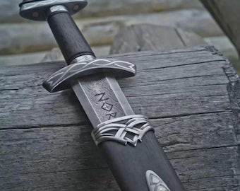 Handmade Viking Damascus Steel Sword | Hand Forged Northmen Medieval Sword | Roman Long Sword Replica with Scabbard for Wall Display Prop