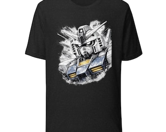 Gundam Portrait T-shirt – Artistic Illustration – Painting Style