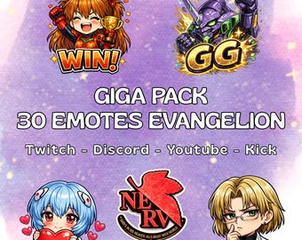 Giga Pack - 30 Evangelion Emotes