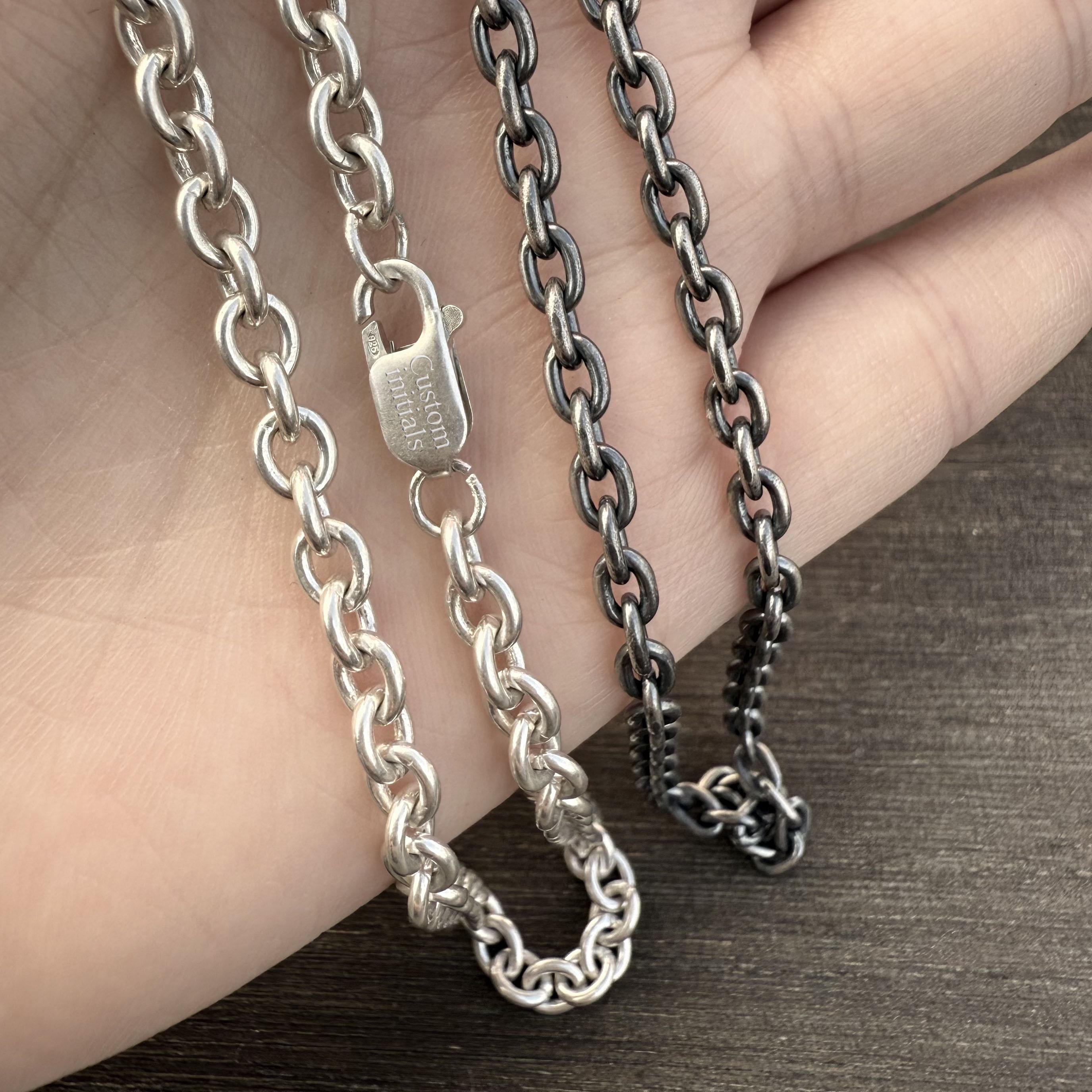 Antique Silver Chain - Etsy Canada