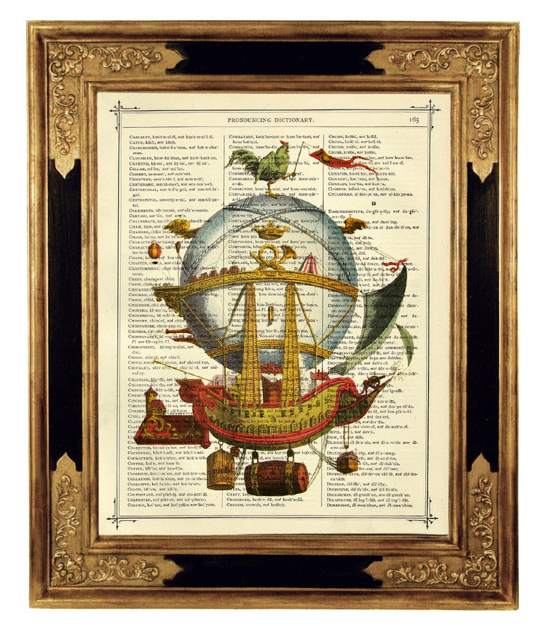 May include: An antique illustration of a ship sailing through the air, surrounded by a globe and text. The ship is made of wood and has sails. The globe is blue and white and has a map of the world on it. The text is in black and white and is in a font that is common to the 18th century. The text reads "Pronouncing Dictionary".