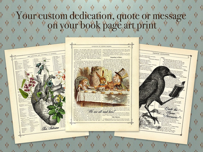 Butterflies Gramophone Dictionary Music Player Poster Print Steampunk Vintage Victorian Book Page Art Print image 5