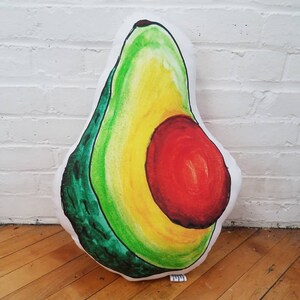 Avocado throw pillow