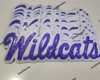 School Team Sequin Patch – Sparkly Custom Badge for Hoodies & Bags