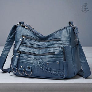PU Leather Crossbody Bag: Women&#39;s Soft Shoulder Purse