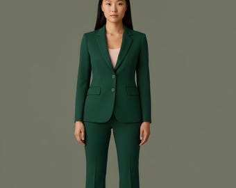Womens Tailored Blazer & Trousers Suit Sewing Pattern (Digital PDF)