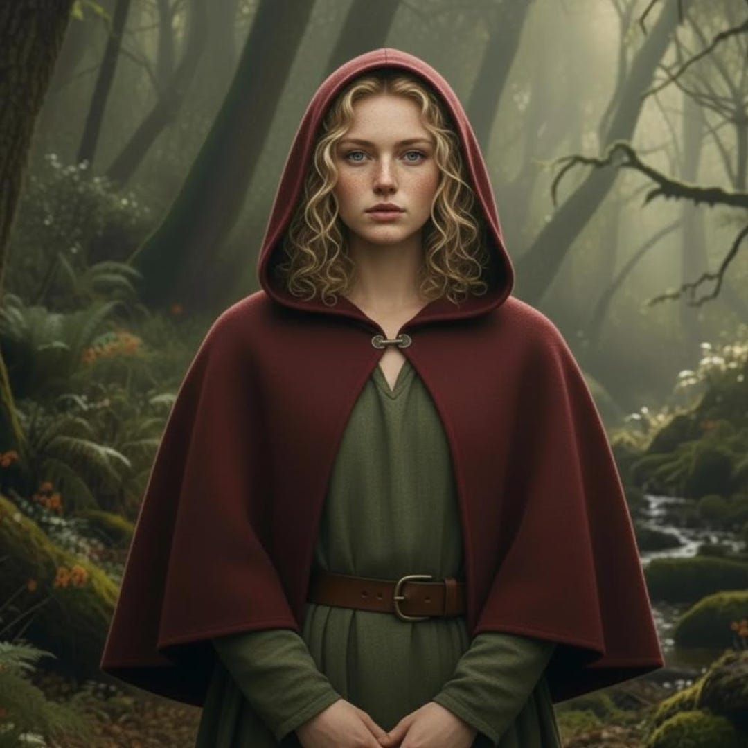 Renaissance Cloak Sewing Pattern | DIY Hooded Cape PDF | Medieval ...