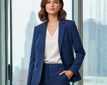 Women's Tailored Blazer & Trousers Sewing Pattern (PDF)