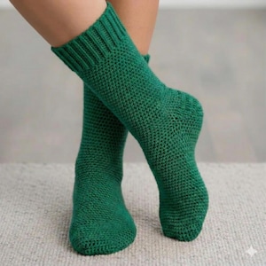 Easy Crochet Socks Pattern | Beginner Ankle Socks Crochet | Women Basic Sock Crochet Pattern