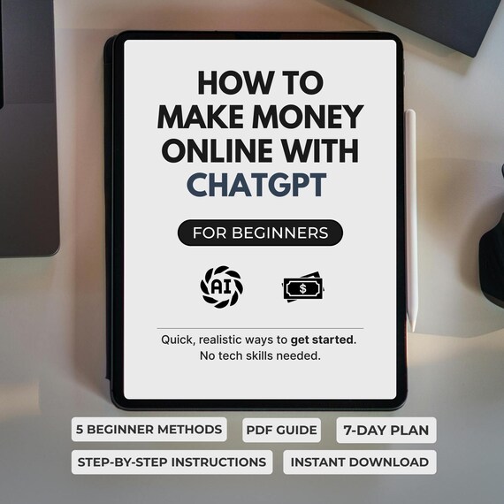 Make Money Online with ChatGPT – Step-by-Step Digital PDF Guide