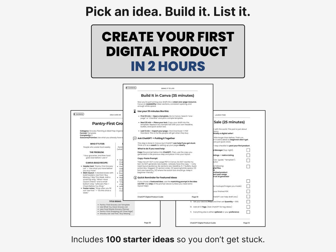 Create a Digital Product in 2 Hours | Beginner Build Guide + 100 ...
