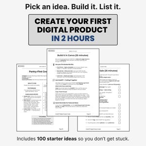 Create a Digital Product in 2 Hours | Beginner Build Guide + 100 Product Ideas