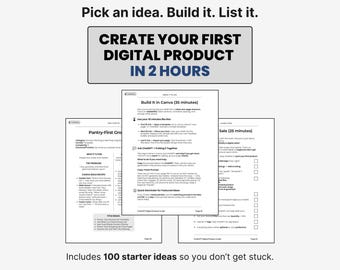 Create a Digital Product in 2 Hours | Beginner Build Guide + 100 Product Ideas