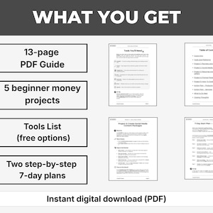 Make Money Online with ChatGPT/AI | PDF Guide for Beginners | 5 Ways to Start image 2