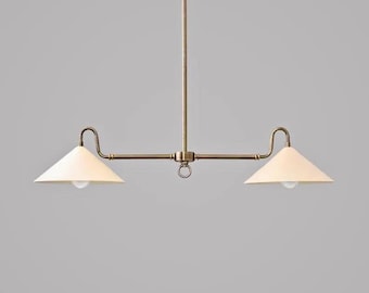 Brass Linear Chandelier Light: 2 Light Antique Chandelier Lighting Fixtures